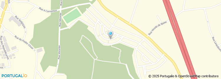 Mapa de Vereda 2 da Estrada Romana