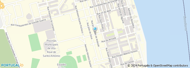 Mapa de Rua de São Gonçalo de Lagos