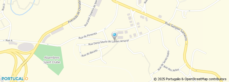 Mapa de Rua Dona Maria de Lurdes Amaral