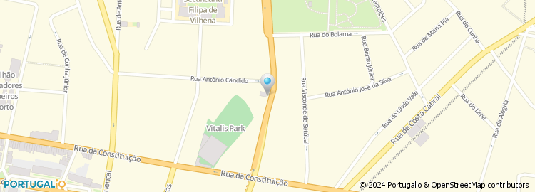 Mapa de Vilhena & Antunes - Ginasio de Manutenção do Porto, Lda
