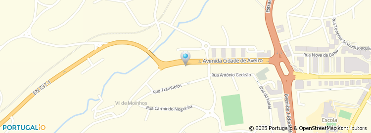 Mapa de Avenida Cidade de Aveiro