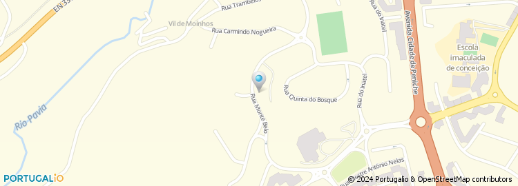 Mapa de Travessa da Rua do Monte Belo