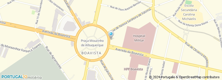 Mapa de Vodafone, Boavista, Porto
