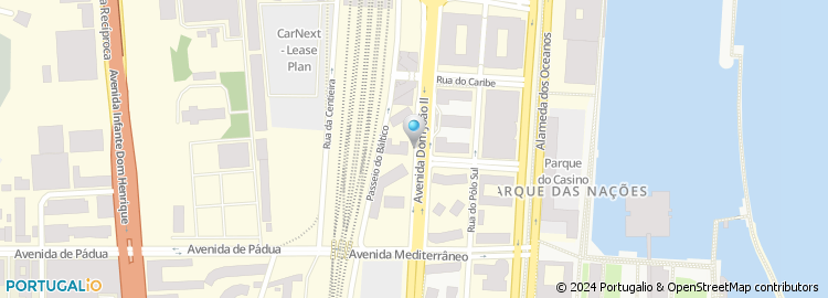Mapa de Vodafone, Centro Vasco da Gama