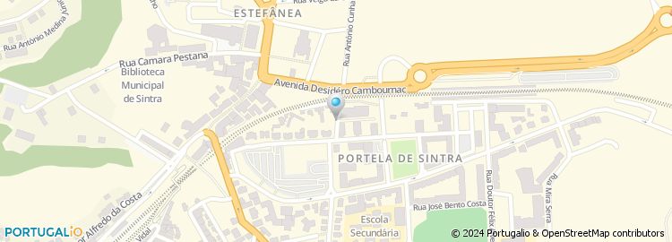 Mapa de Widex Reabilitação Auditiva, Sintra