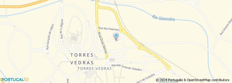 Mapa de Widex Reabilitação Auditiva, Torres Vedras